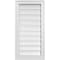 Ekena Millwork Vertical Surface Mount PVC Gable Vent: Functional, w/ 2"W x 1-1/2"P Brickmould Frame, 16"W x 32"H GVPVE16X3202SF - alternate 1